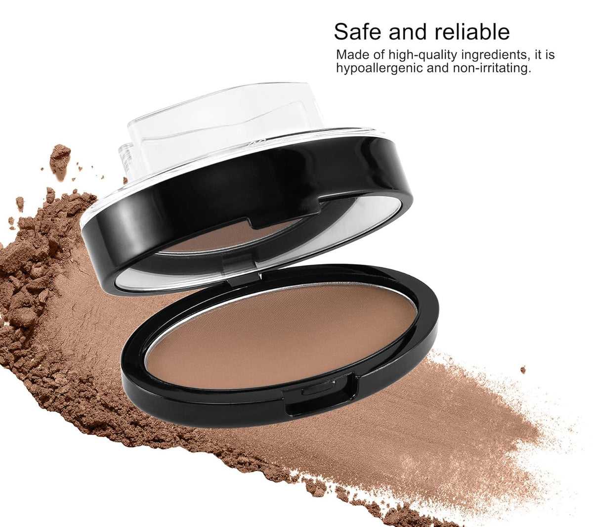 Boobeen Eyebrow Seal Stamp Powder - Waterproof 3 Seconds Eye Make Up Nature Coloring Kit - Creates
