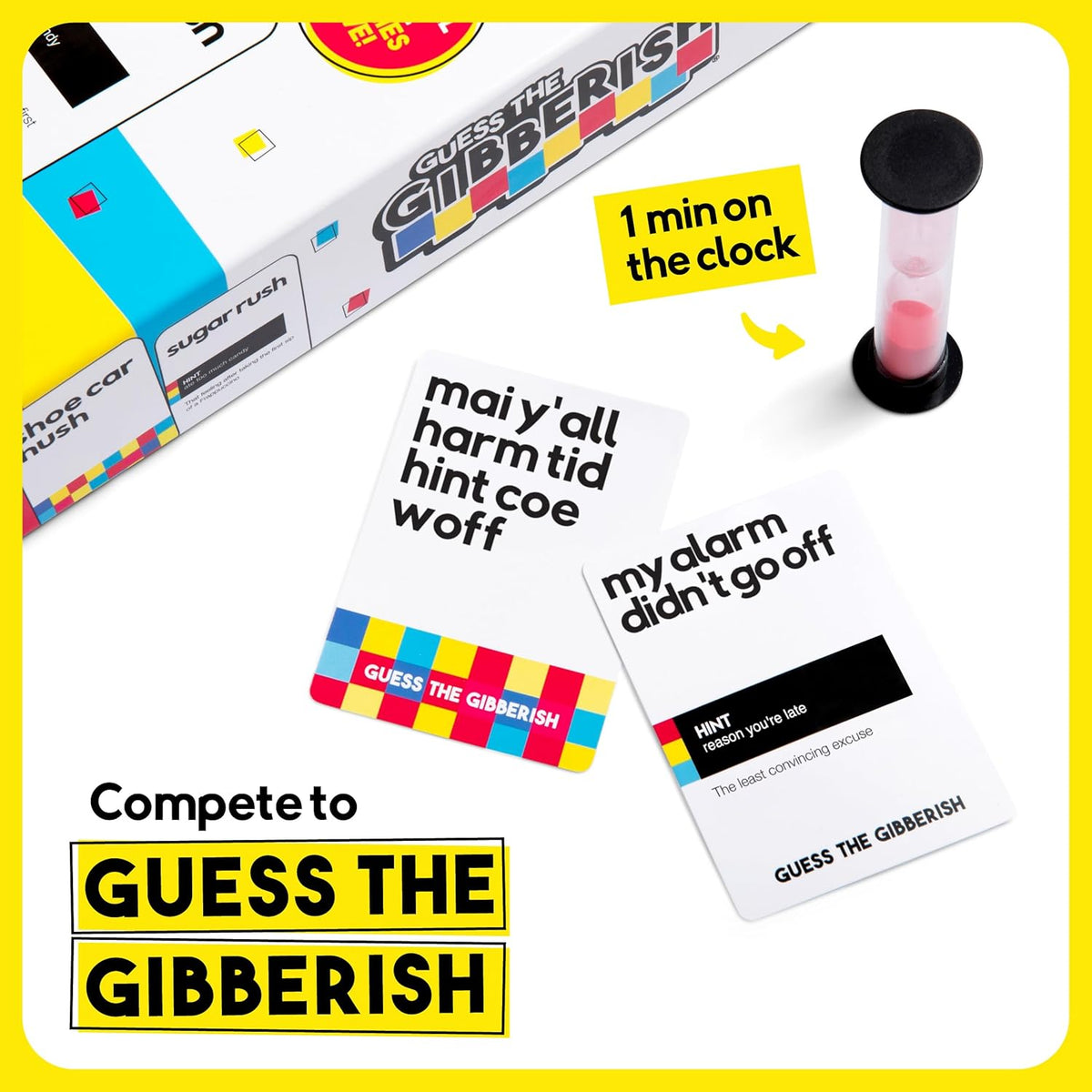 Guess The Gibberish Card Game for Families by Relatable, From The Creators of Incohereant, Fun Kids