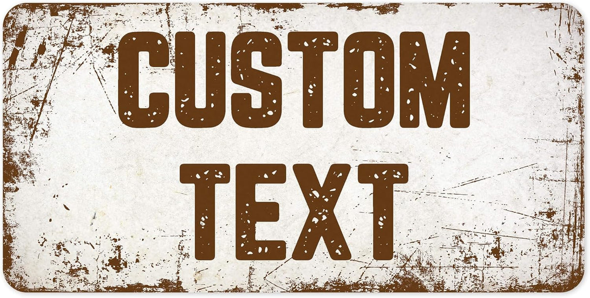 Custom Sign, Custom Street Sign, 11 Font Colors, 13 Font Styles, 4 Hole Options, 22 Sizes, 6x12