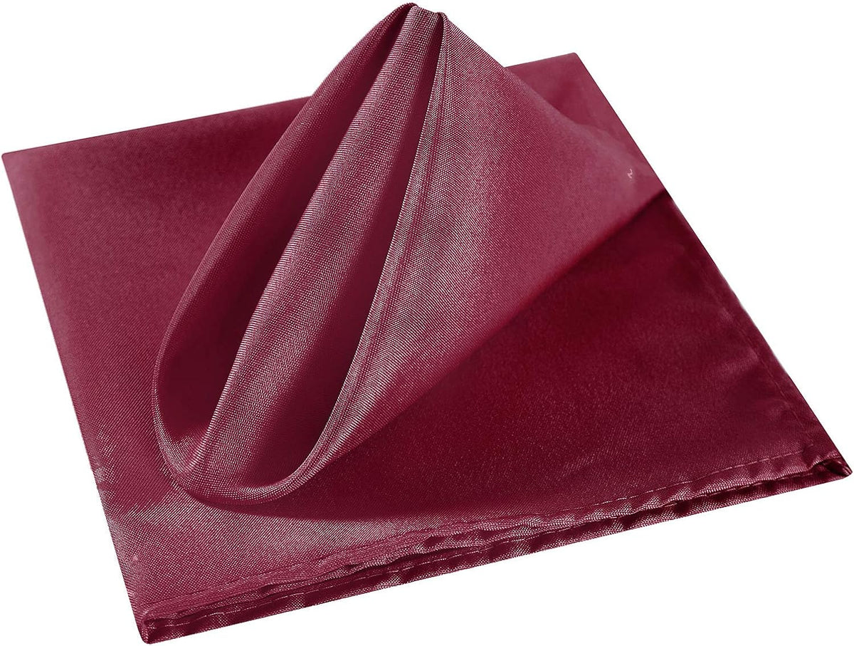 Cloth Napkins 20x20 inch Washable Polyester Dinner Napkins Soft Table Napkins for Wedding Party