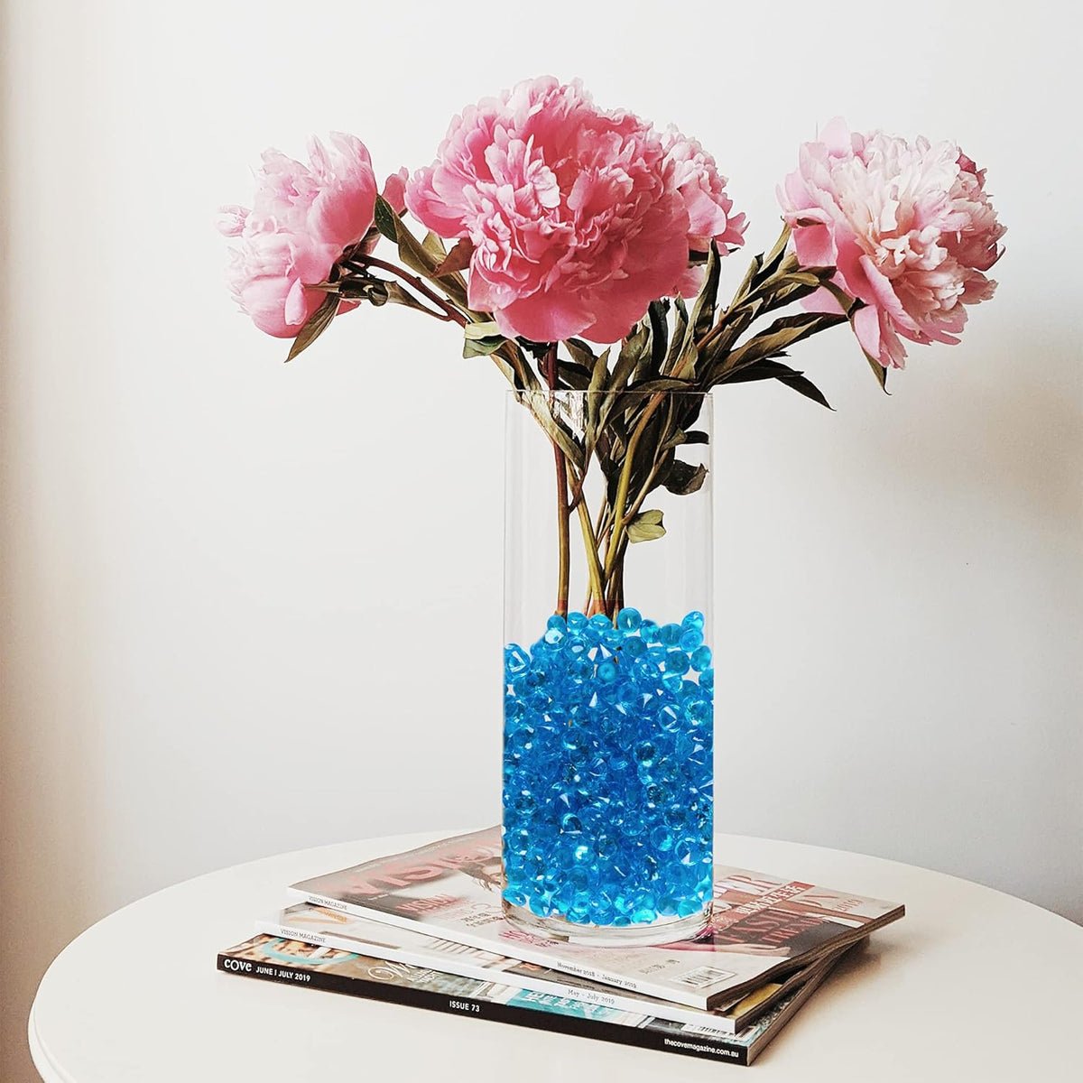 Super Z Outlet Acrylic Color Faux Round Diamond Crystals Treasure Gems for Table Scatters, Vase
