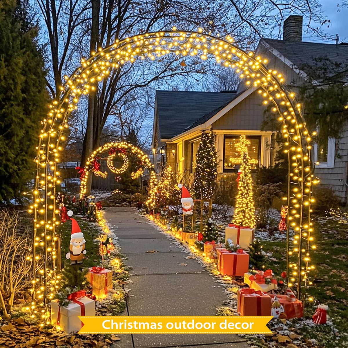 JMEXSUSS Solar String Lights Outdoor Waterproof, Total 66 FT 200 LED Solar Twinkle Lights Outdoor