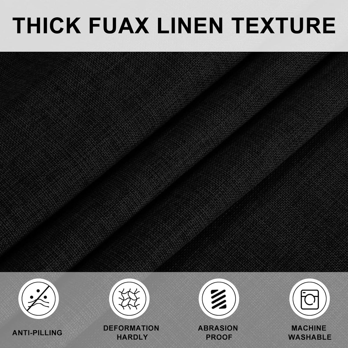Hiasan Round Linen Tablecloth 30 Inch - Wrinkle and Stain Resistant Washable Polyester Fabric Table