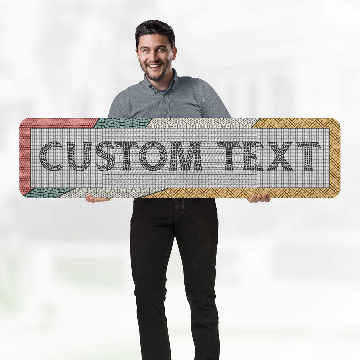 Custom Sign, Custom Street Sign, 11 Font Colors, 13 Font Styles, 4 Hole Options, 22 Sizes, 12x48