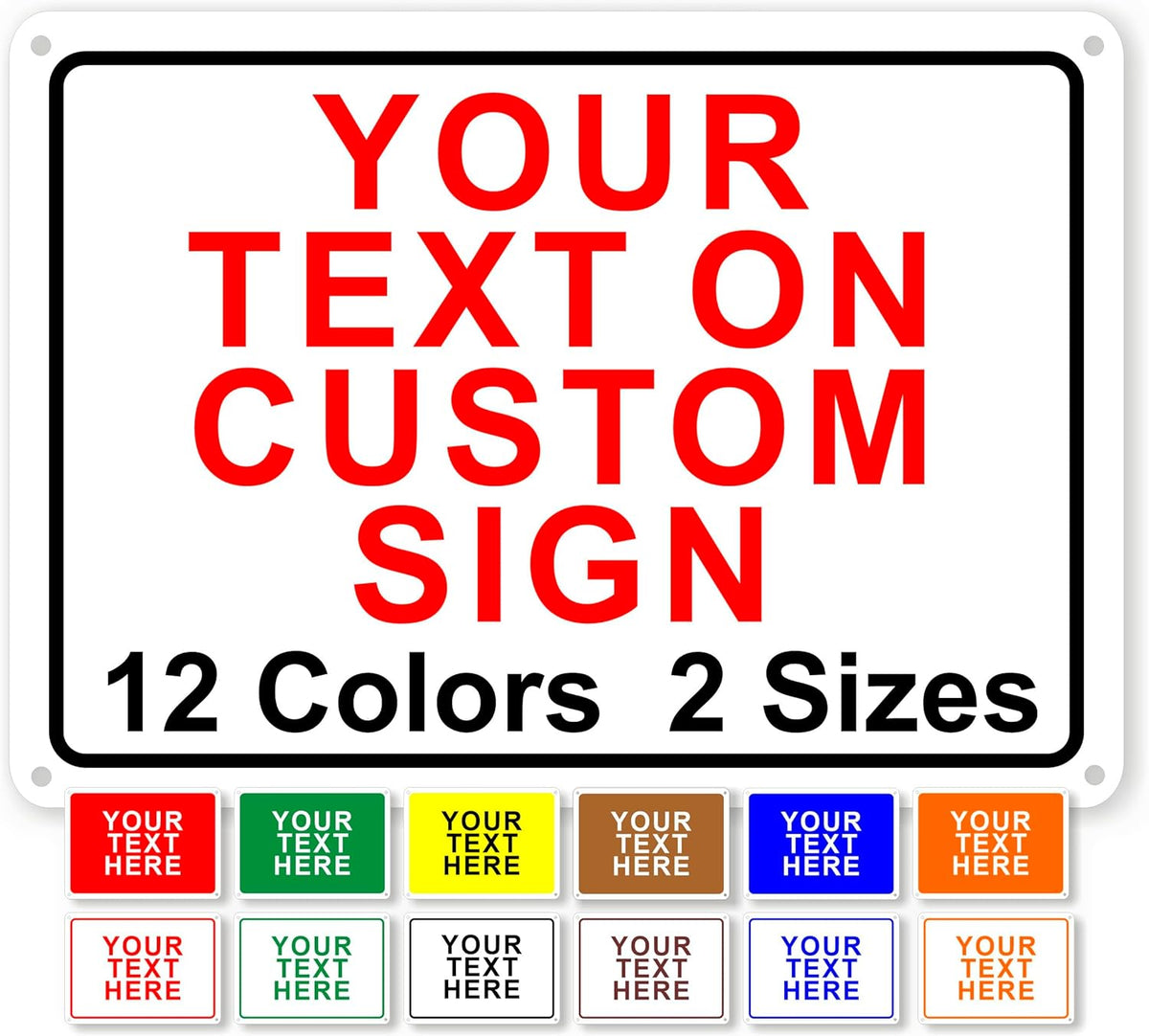 Custom Signs Outdoor Metal for Home Office Business, Personalized, Door, Porch, Delivery, Man Cave
