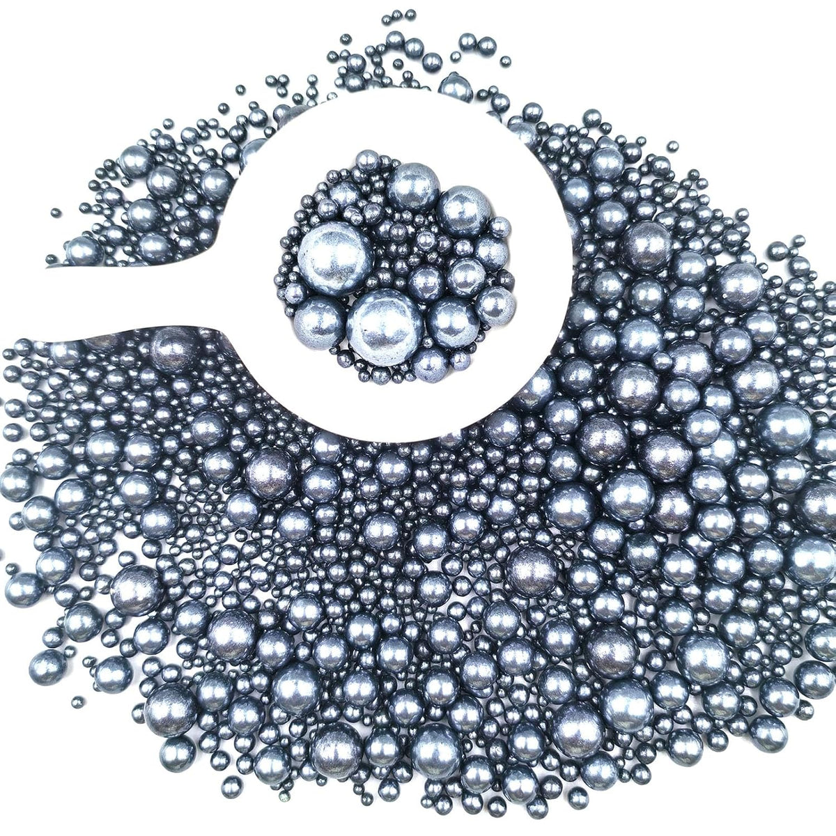 Edible Pearl Sugar Sprinkles Black Candy Mixing Size Baking Edible Cake Decorations Cupcake Toppers