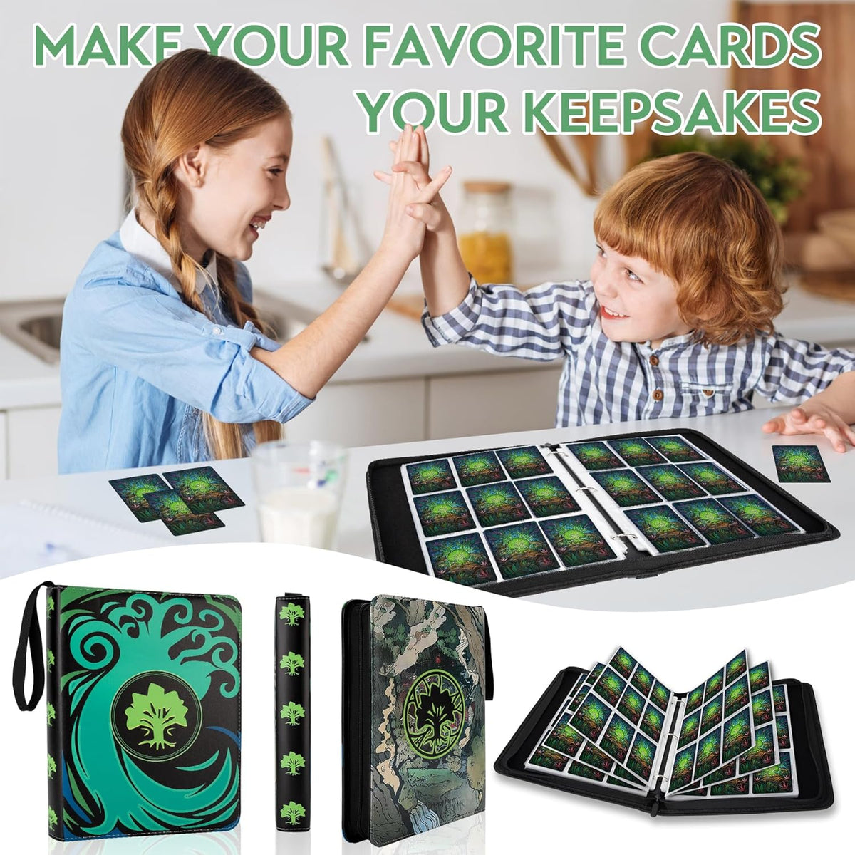 9 Pocket Card Binder for MTG/YGO/PTCG/Game Cards, Holds 900 Cards,Premium Card Collector Book for