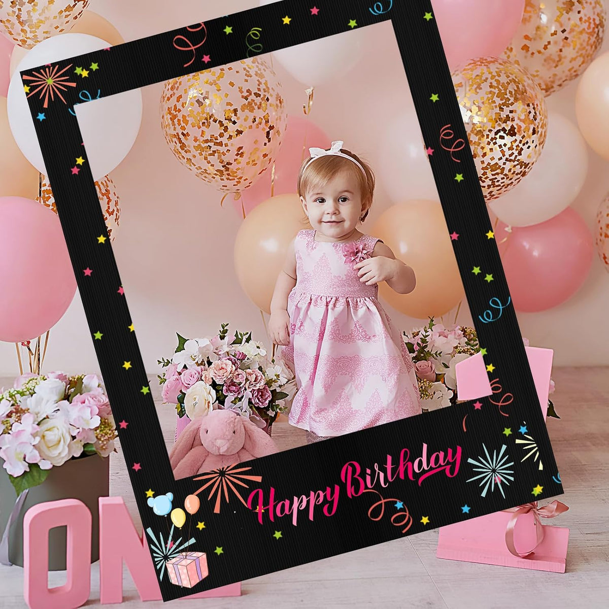 32 x 24 Inch Large Blank DIY Photo Booth Props Picture Frame Party Frame DIY Photo Booth Props