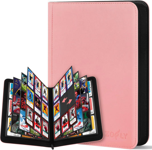 30 Pack 9 Pocket Card Binder, Premium Zip Trading Card Binder, 540 Large Capacity Side-Loading Card