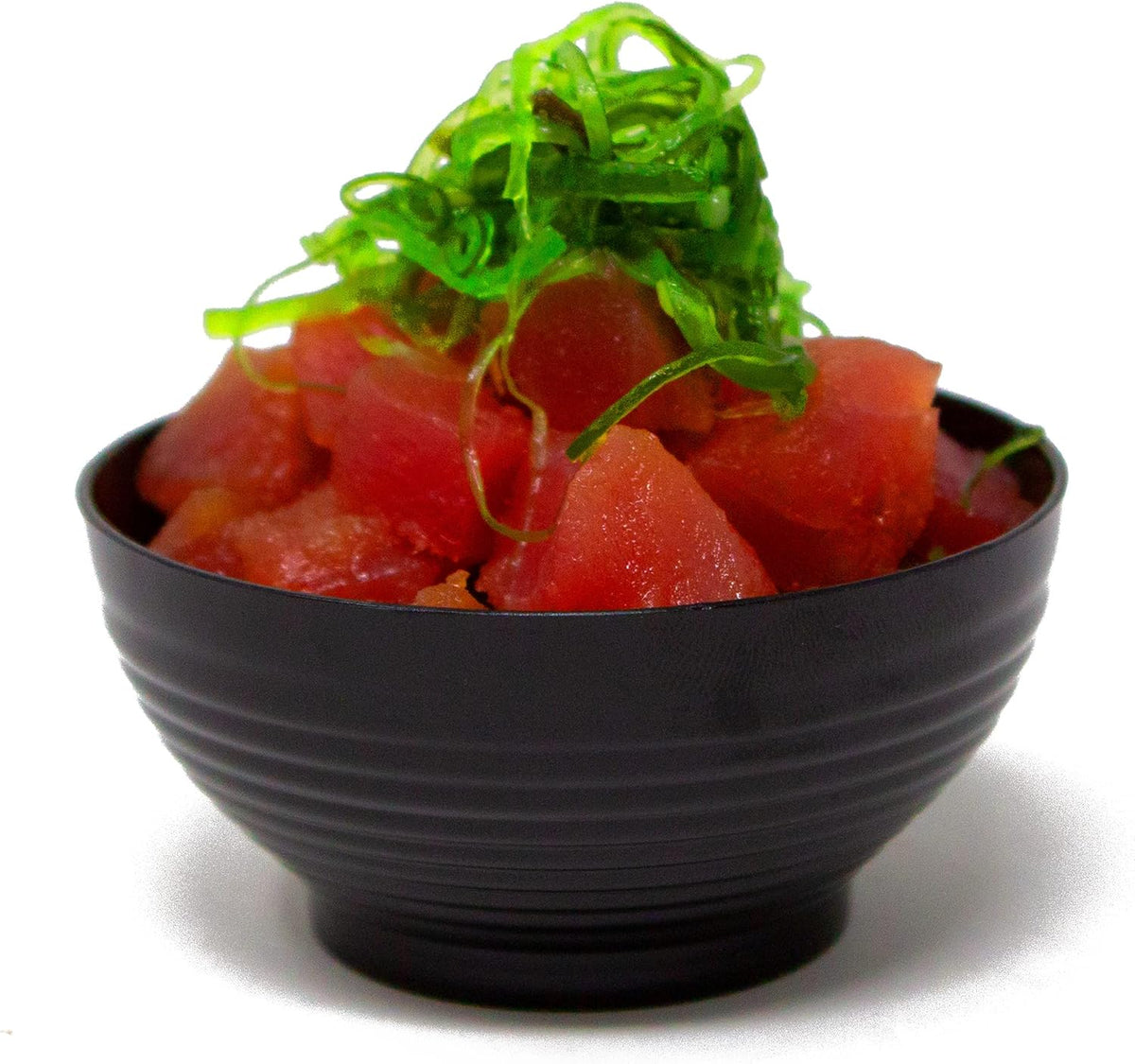 50 Pack 3 oz. Asian-Style Black Mini Plastic Bowl For Appetizer Bowls and Disposable Dessert Bowls