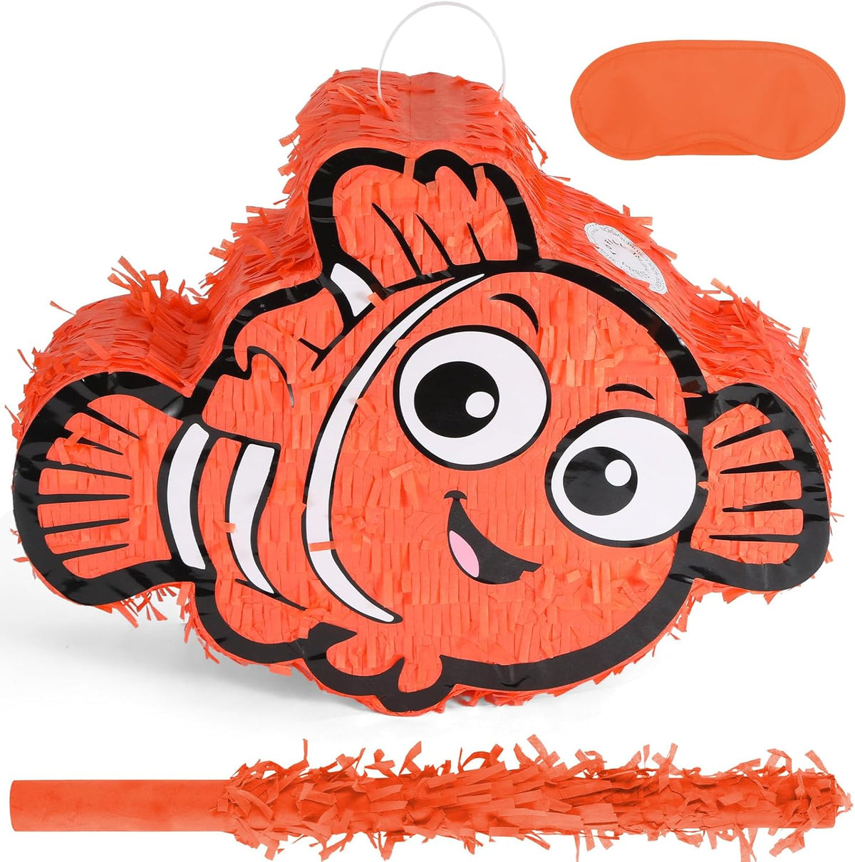 Nemo Pinatas Bundle with a Blindfold and a Bat(16.5 x 12.6 x 4 Inches), Perfect for kid's Birthday