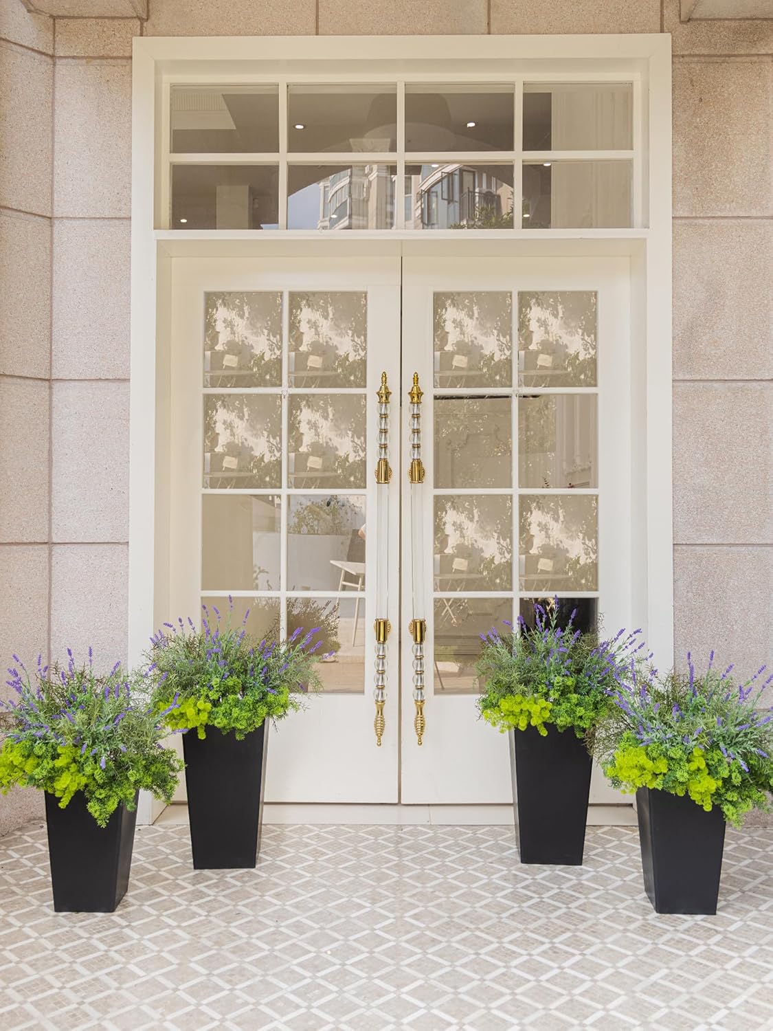 PARTY JOY 17 Bunches Fake Plants Outdoor, Fake Bushes UV Resistant Artificial Flowers Greenery