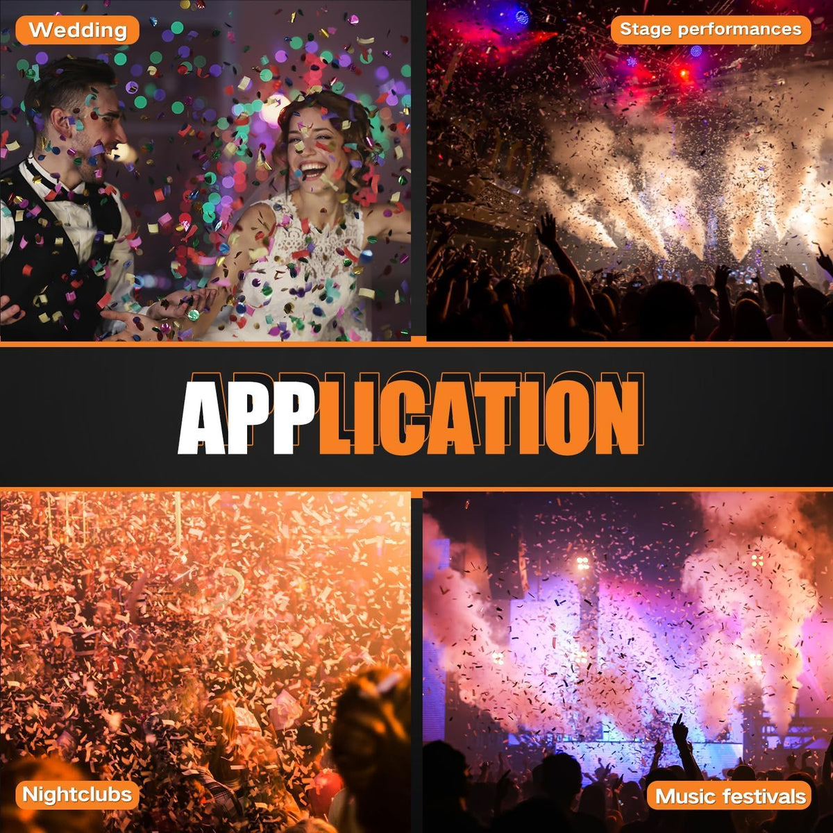 Professional Confetti Launcher Cannon Machine, Confetti Blower Machine Confetti Cannon DMX/Remote