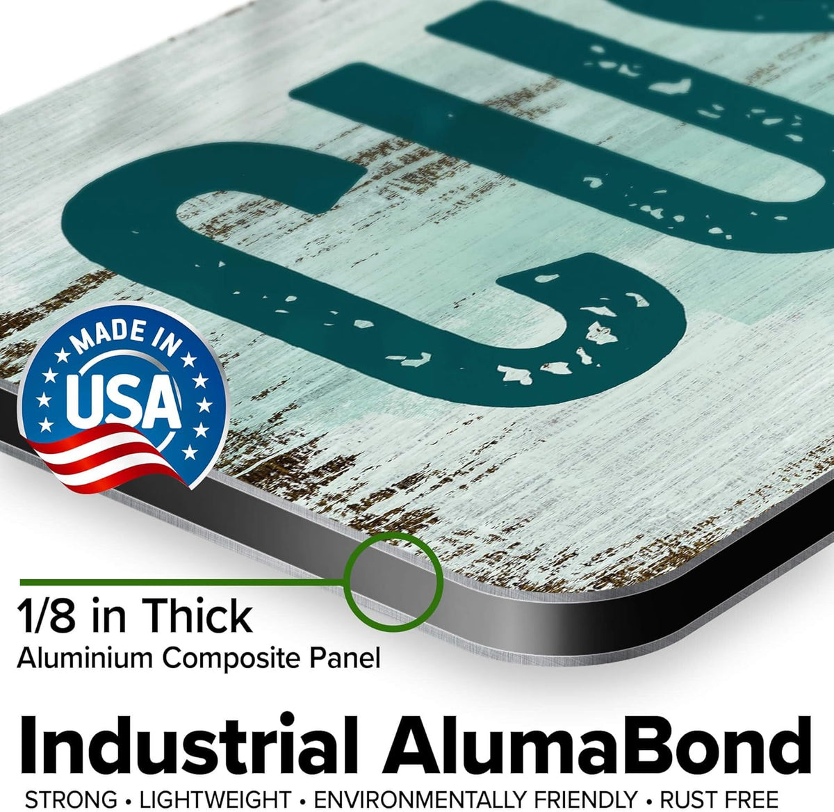 Custom Sign, Custom Street Sign, 11 Font Colors, 13 Font Styles, 4 Hole Options, 22 Sizes, 8x32