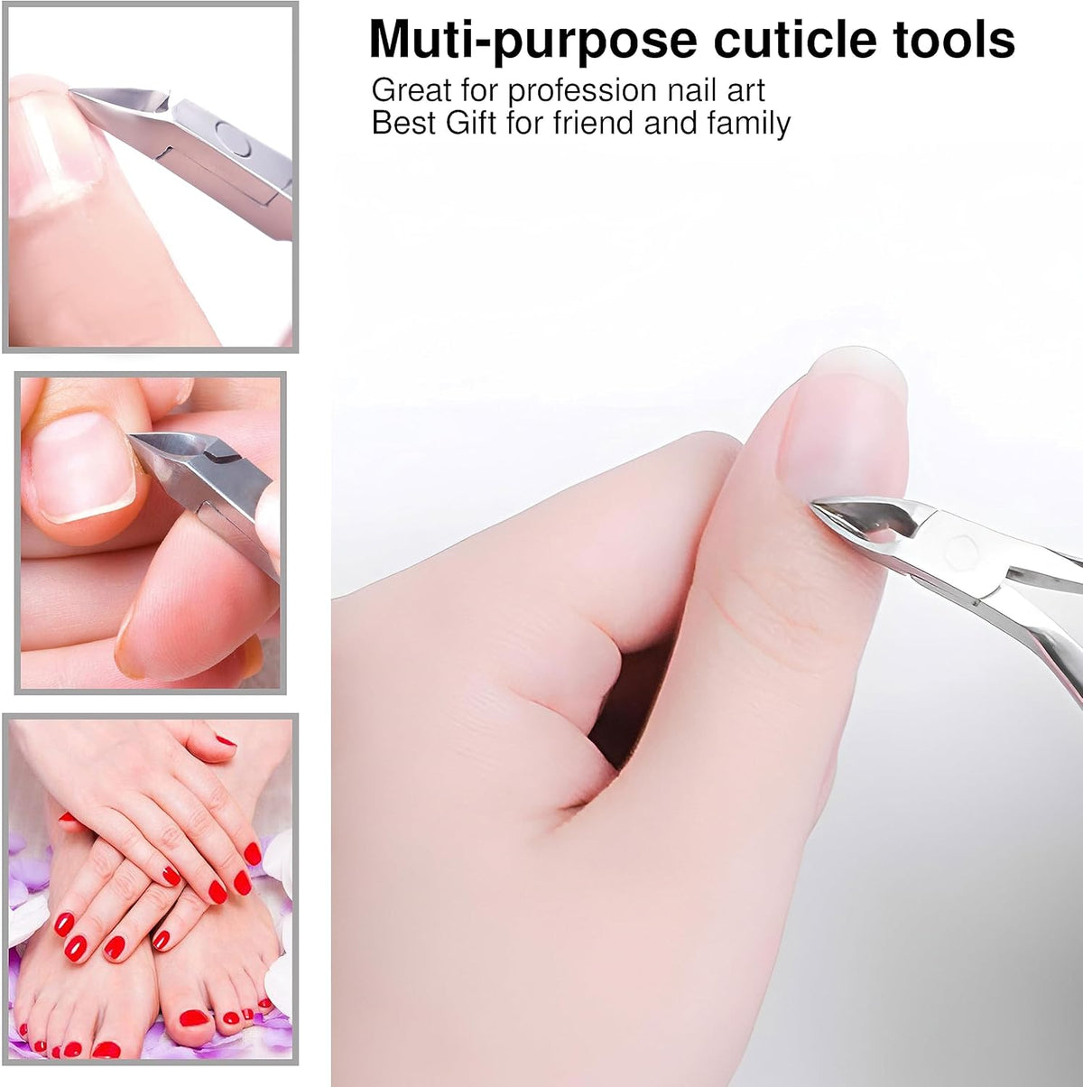 UM Supplies Cuticle Trimmer | Hangnail Remover | Extremely Sharp | Professional Cuticle Nippers |