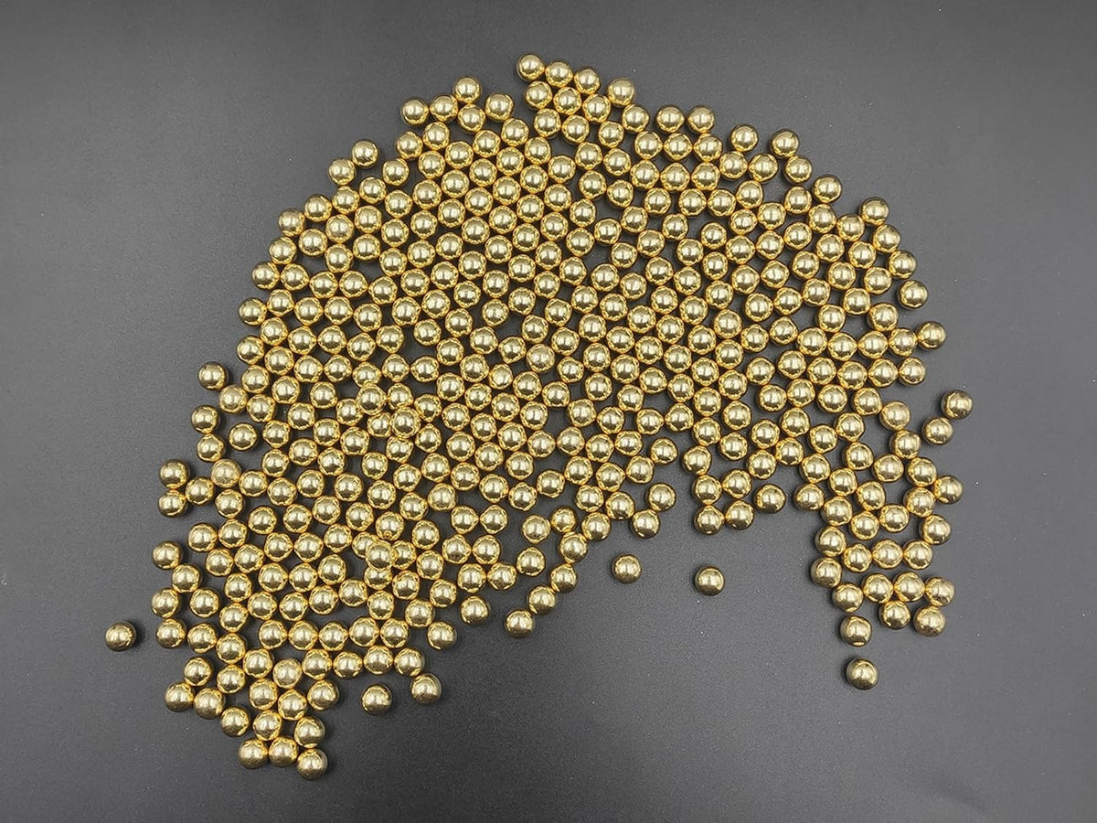 Gold Pearl Sugar Sprinkles 3.53 oz, 7mm Candy Pearls Ideal for Baking, Cake and Cupcake Toppers
