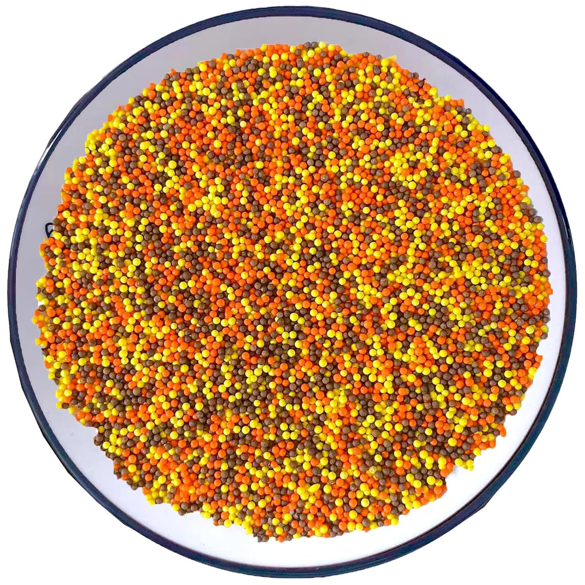 Sentovac Autumn Nonpareils Sprinkles Edible Fall 2mm Mini Peals Orange Sprinkle Harvest Season for