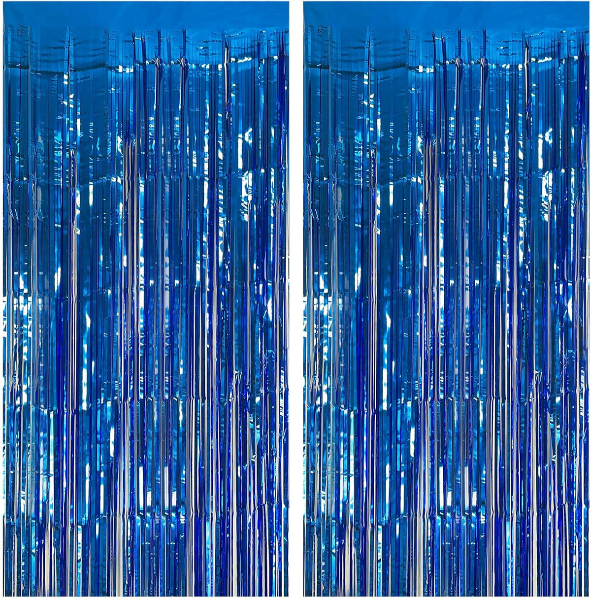 2 Pack Blue Party Decorations Ocean Party Decor Supplies Blue Party Streamers Birthday Decorations