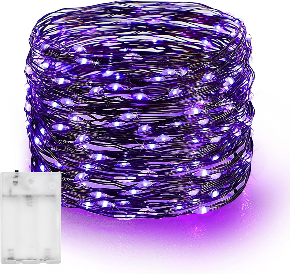Dazzle Bright Halloween Fairy String Lights, 20 FT 60 LED Copper Wire Battery Operated Waterproof