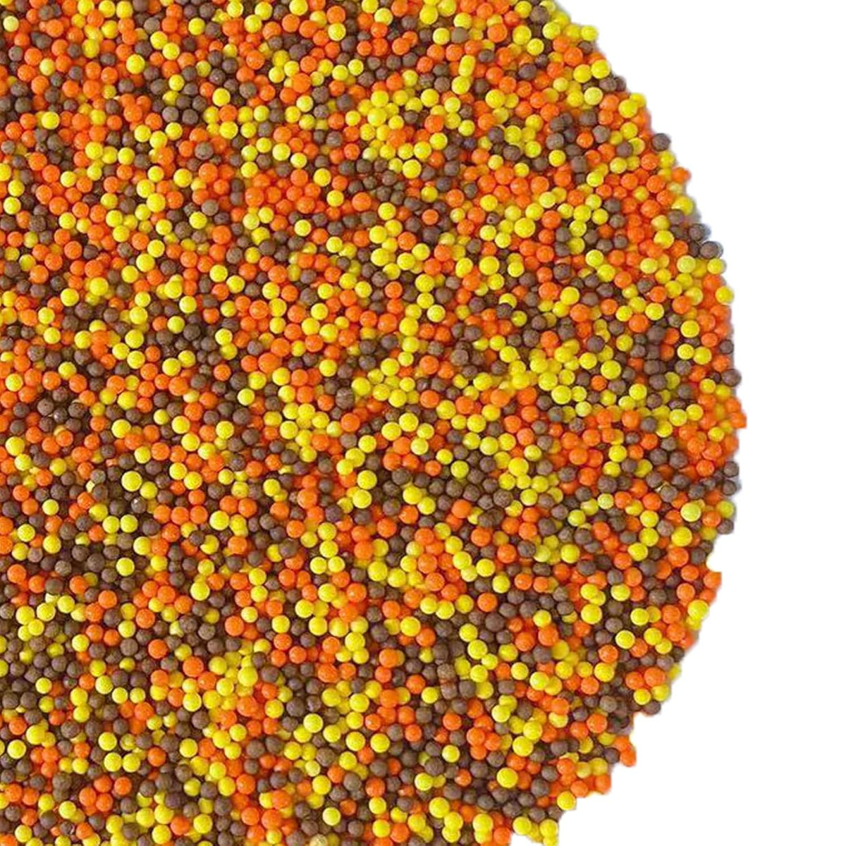 Sentovac Autumn Nonpareils Sprinkles Edible Fall 2mm Mini Peals Orange Sprinkle Harvest Season for