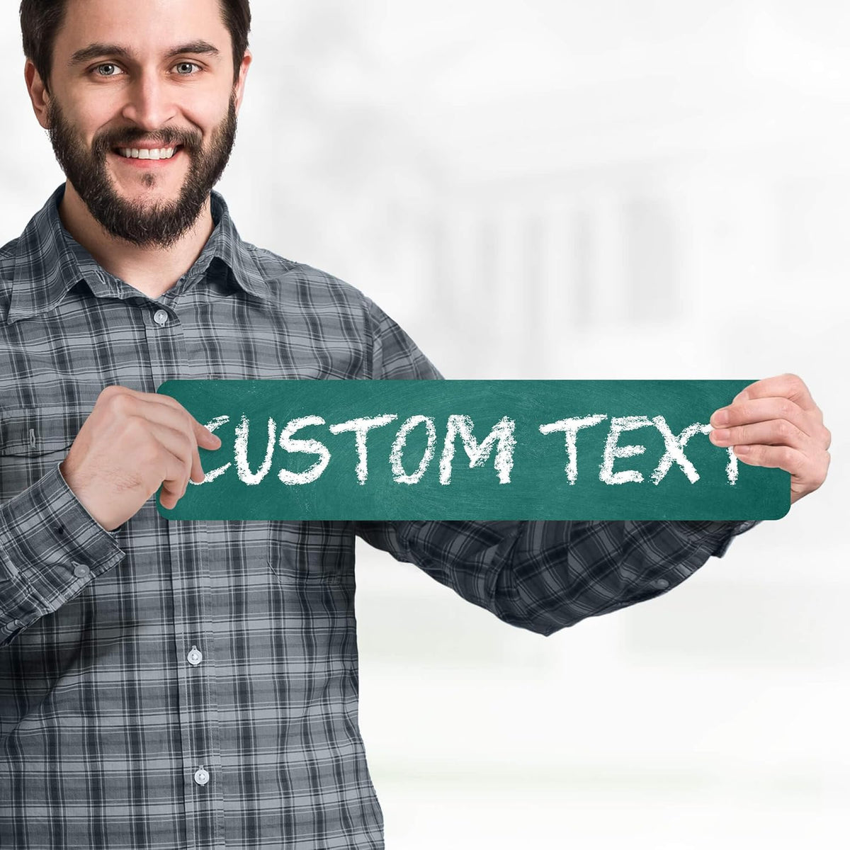Custom Sign, Custom Street Sign, 11 Font Colors, 13 Font Styles, 4 Hole Options, 22 Sizes, 4x18