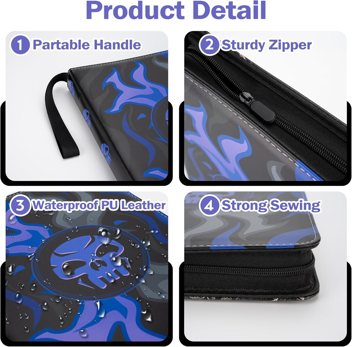 9 Pocket Card Binder for MTG/YGO/PTCG/Game Cards, Holds 900 Cards,Premium Card Collector Book for