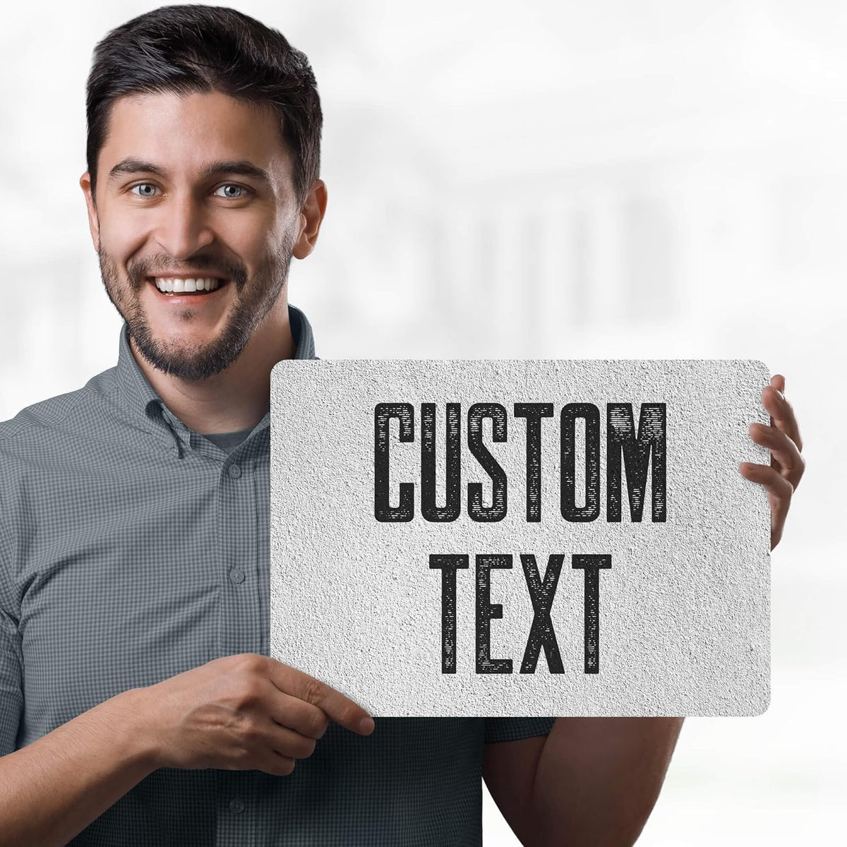 Custom Sign, Custom Street Sign, 11 Font Colors, 13 Font Styles, 4 Hole Options, 22 Sizes, 10x14