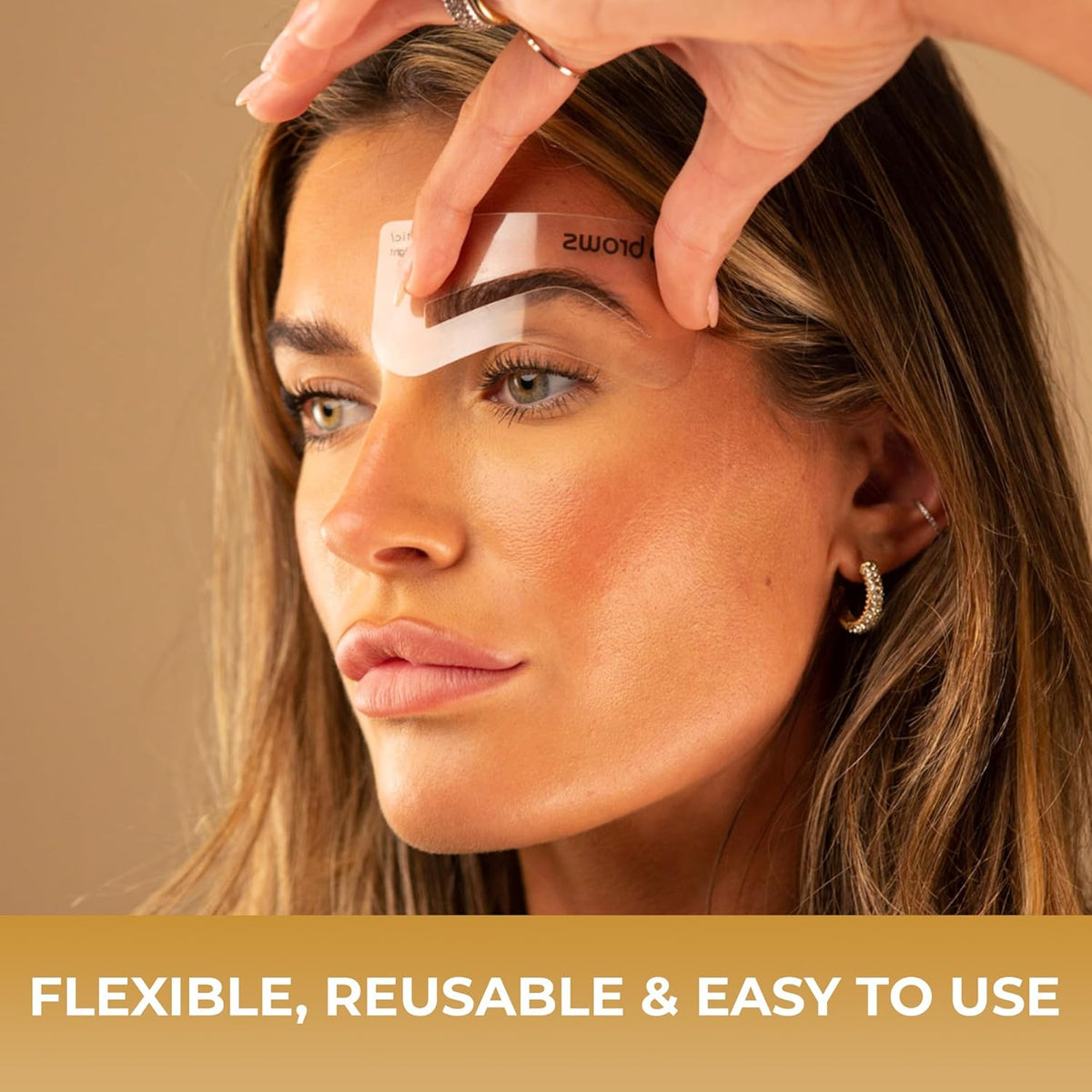 Lux Eyebrow Stencils | Easy Eyebrow Shaper Stencil | Thinner Design | 6 Natural Brow Shapes | Fits
