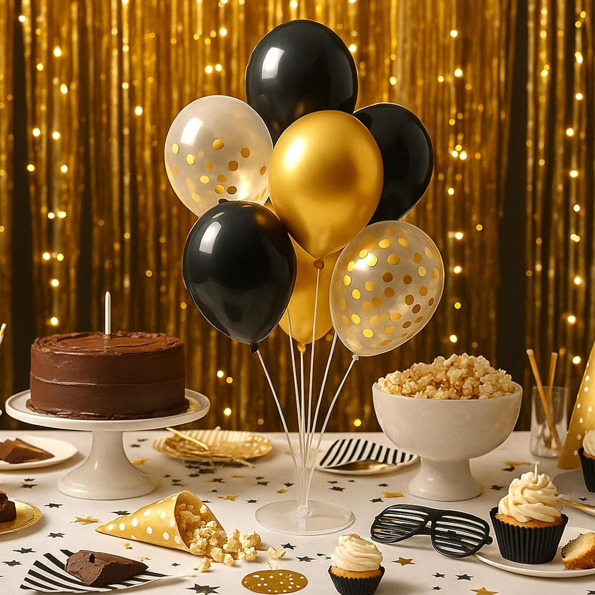 6pcs Balloon Stands Kit Table Centerpiece Table Decorations for Anniversary Birthday Wedding