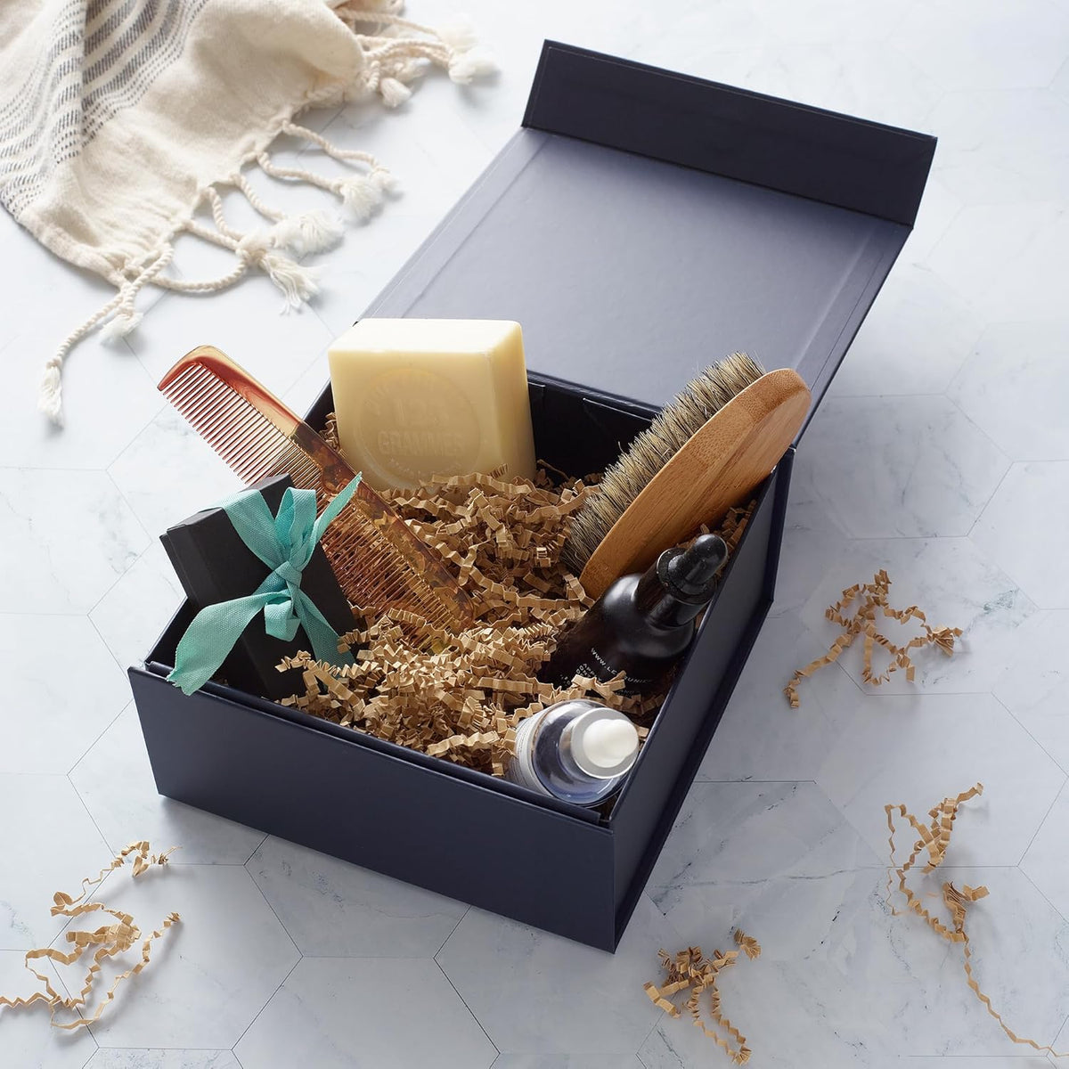CECOBOX - Gift Boxes with Lids for Presents 6"x6"x2.75" - Matte, Collapsible Magnetic Closure Gift