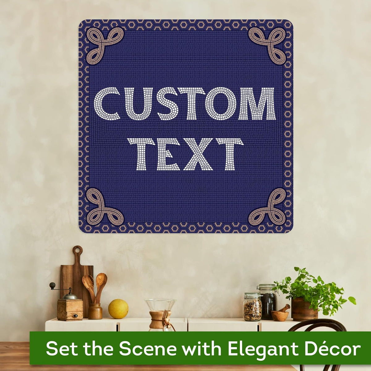 Custom Sign, Custom Street Sign, 11 Font Colors, 13 Font Styles, 4 Hole Options, 22 Sizes, 36x36