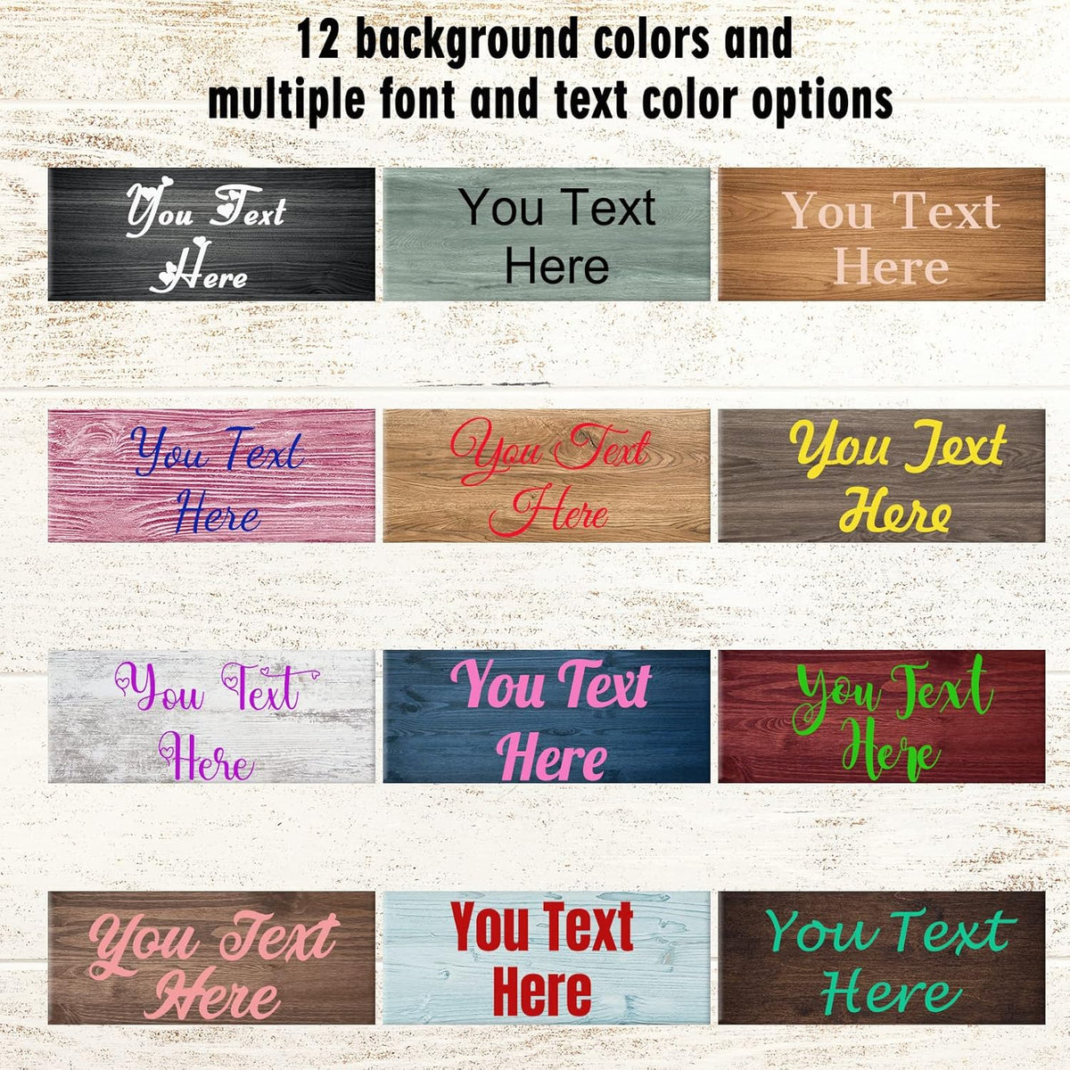 Custom Sign Personalized Wooden Signs for Home Customized Decorative Sign with Text for Wall Doors