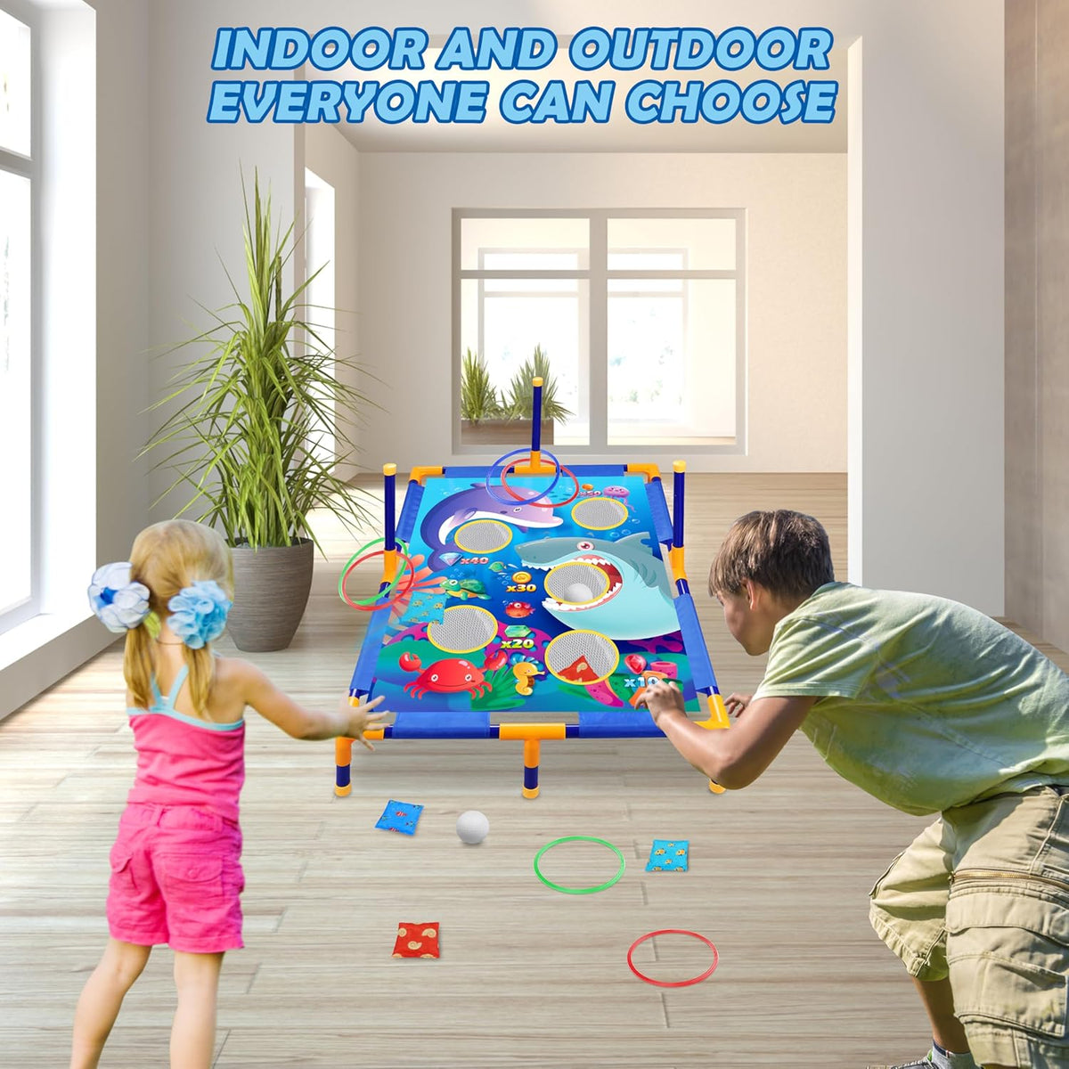 Animal Bean Bag Toss Game Toy Outdoor Toss Game, Family Party Party Supplies for Kids, Gift for