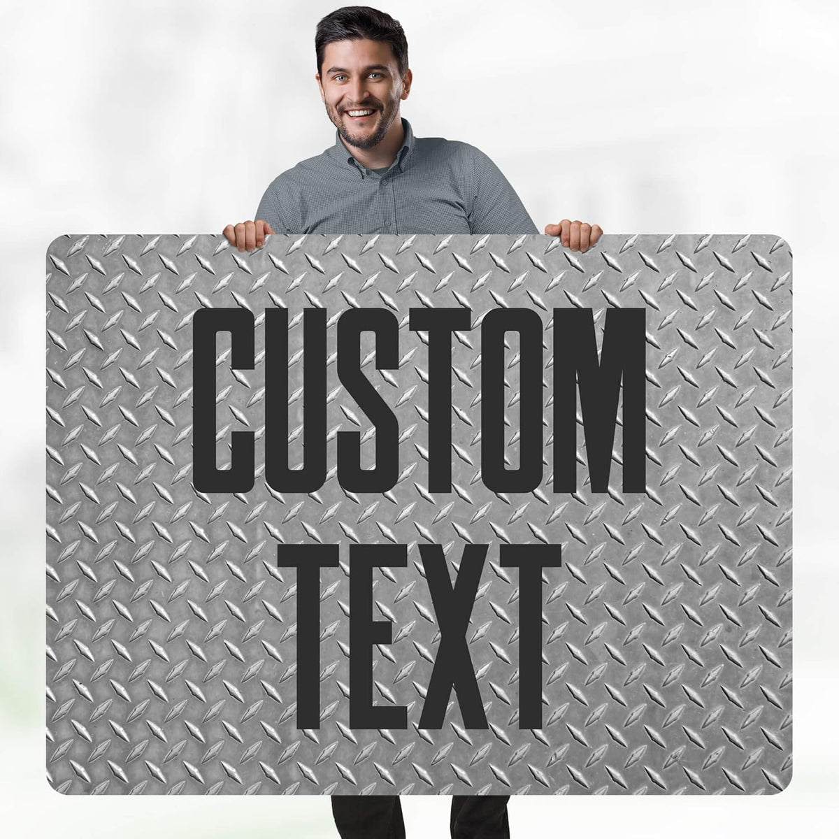 Custom Sign, Custom Street Sign, 11 Font Colors, 13 Font Styles, 4 Hole Options, 22 Sizes, 36x48
