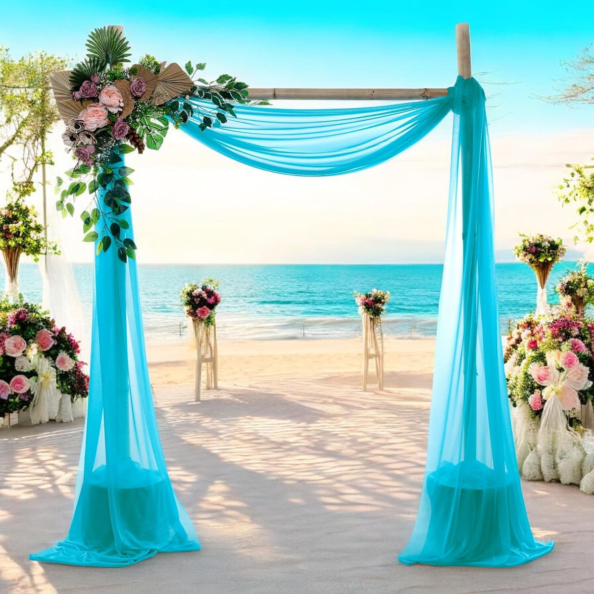 MDS Halloween Chiffon Draping Fabric - 1 Panel, 30" Wide x 50ft Long - Sheer Spooky Arbor & Canopy