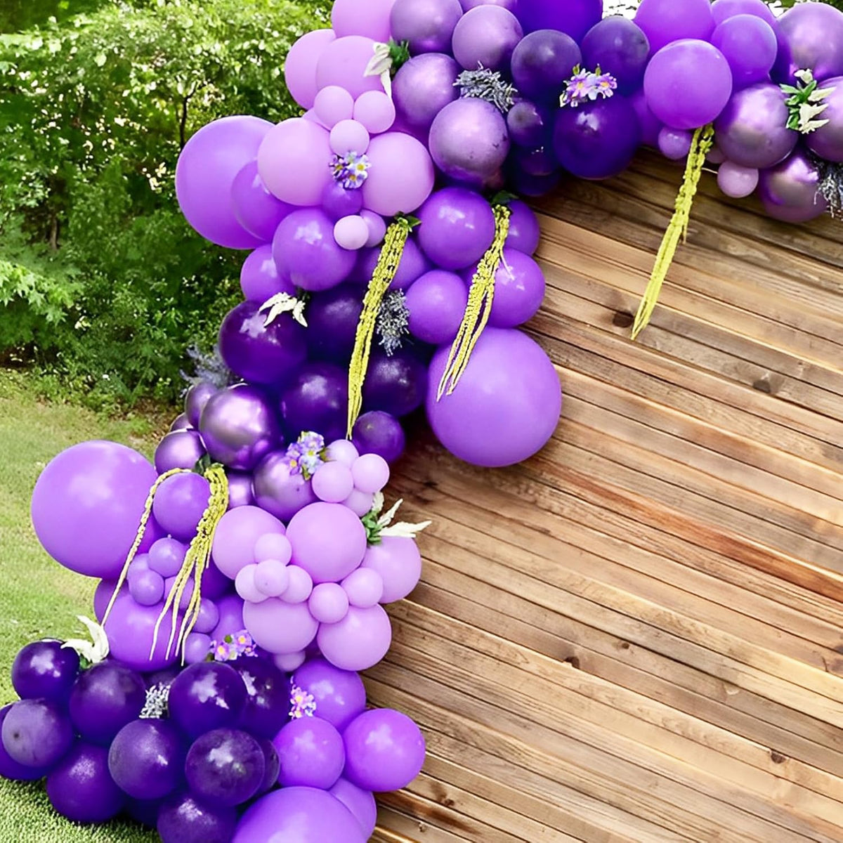 90pack Purple Balloons Different Size 18/12/10/5 Inch Purple Balloon Garland Arch Kit for