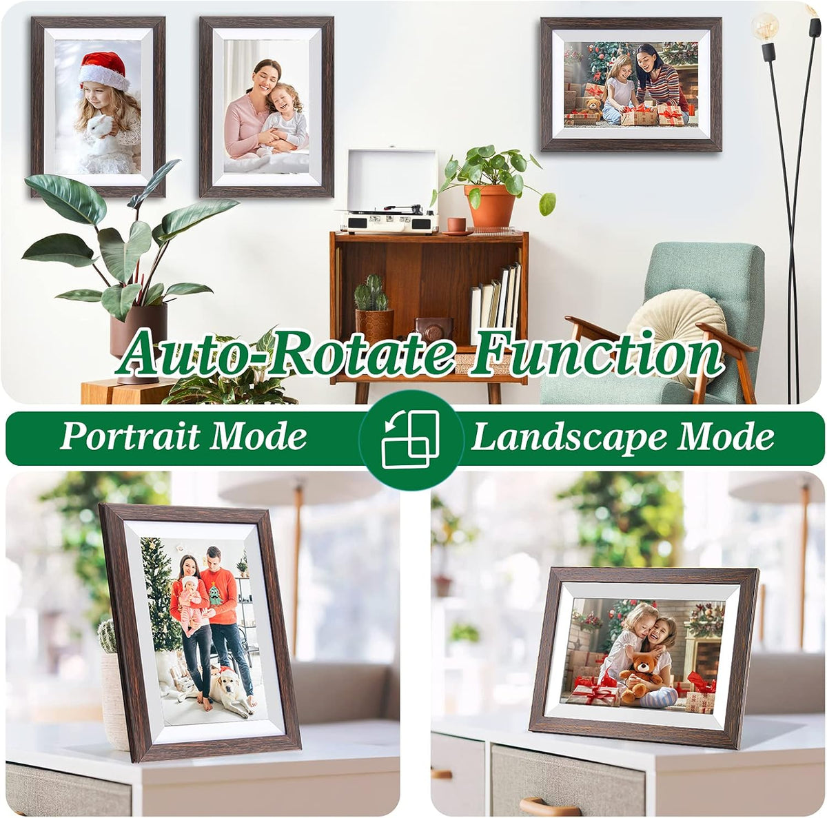 Frameo-Digital-Picture Frame 10.1 Inch Electronic-Digital Photo Frame with IPS Touch Screen HD