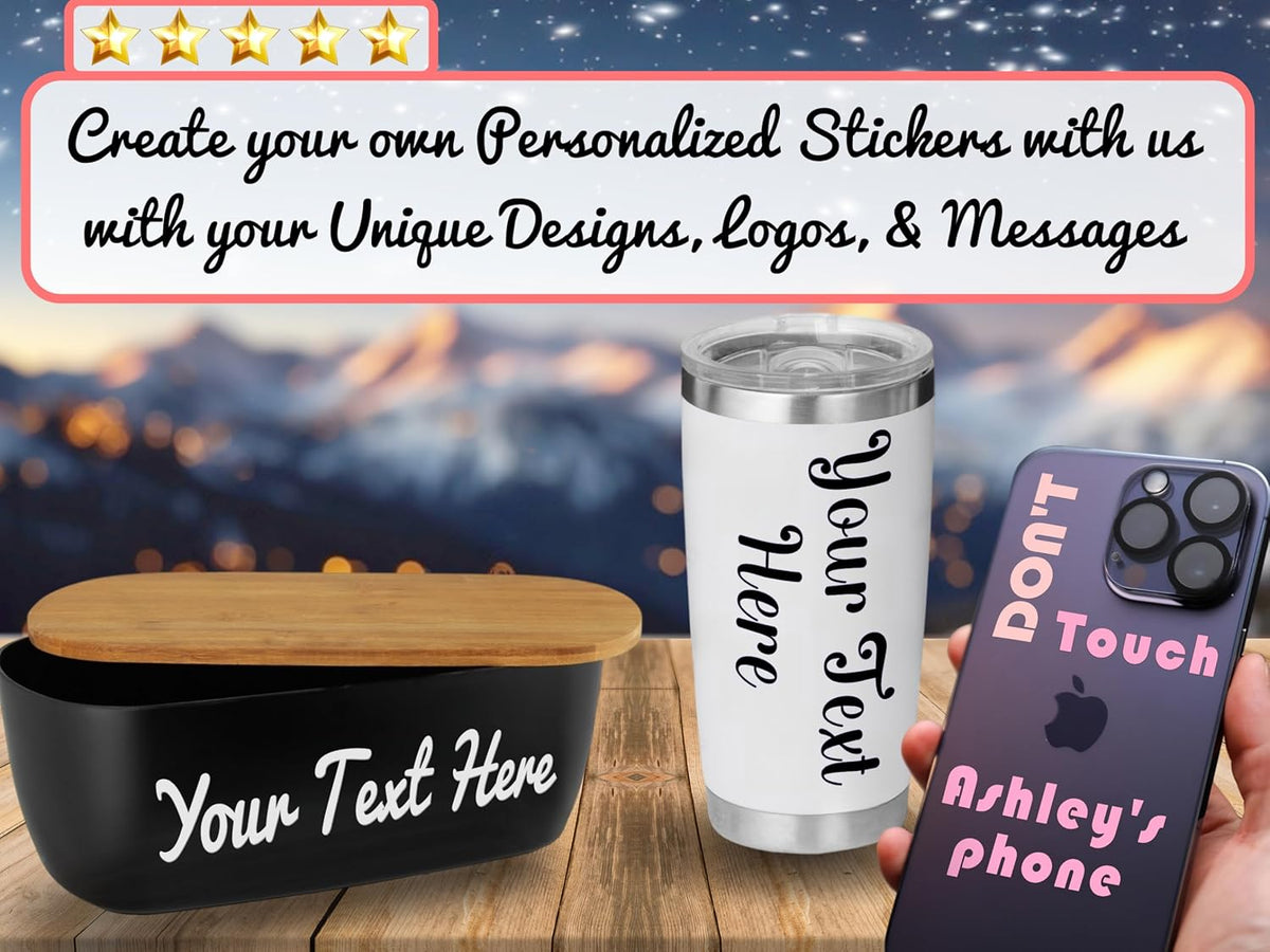 Choose Your Custom Sticker or Magnet ║ (50 Colors + Unlimited Fonts + 55 Sizes) ║ Make Your Own