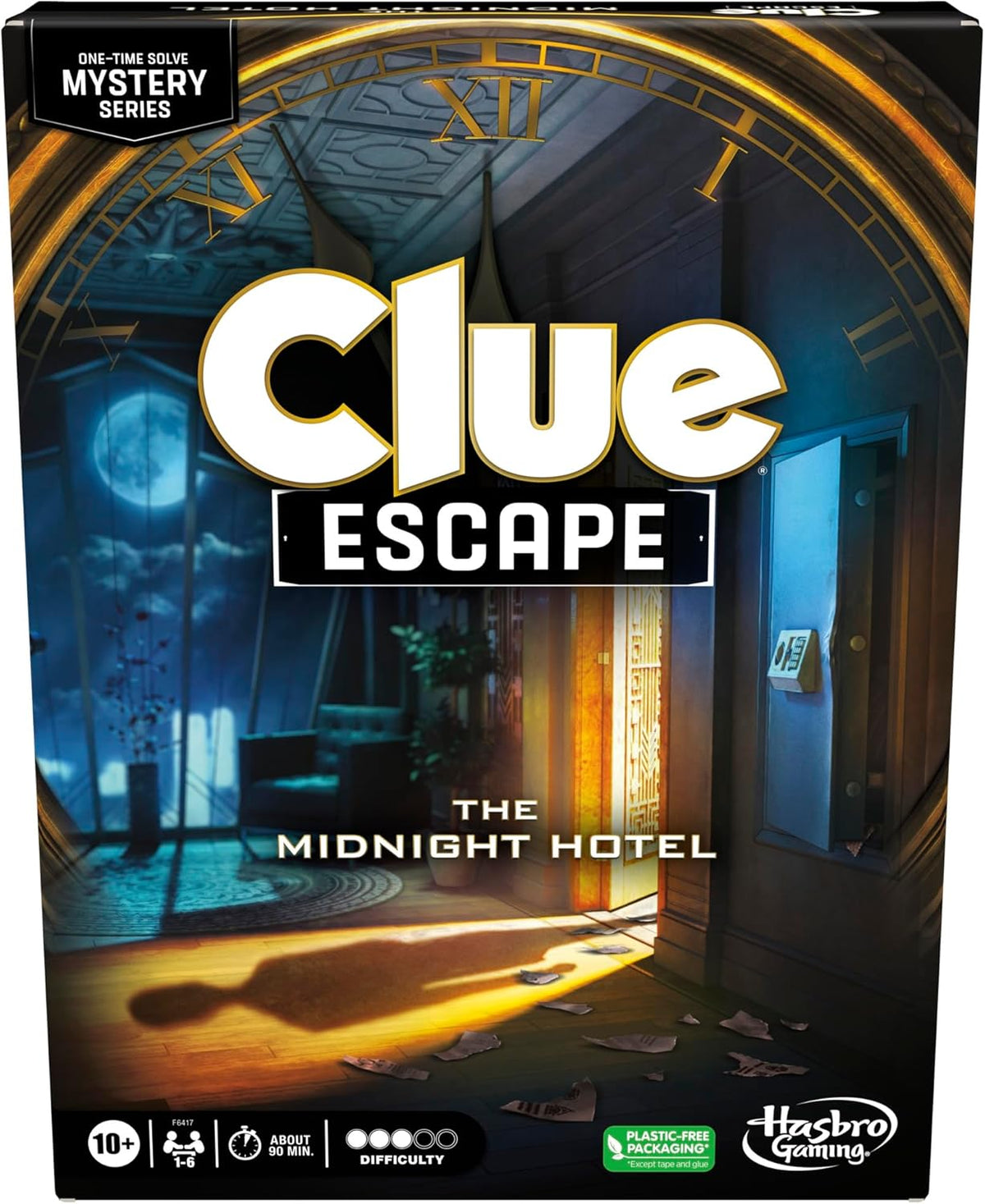 Clue Escape: The Midnight Hotel Board Game, Clue Escape Room Game, 1-Time Solve Mystery Games