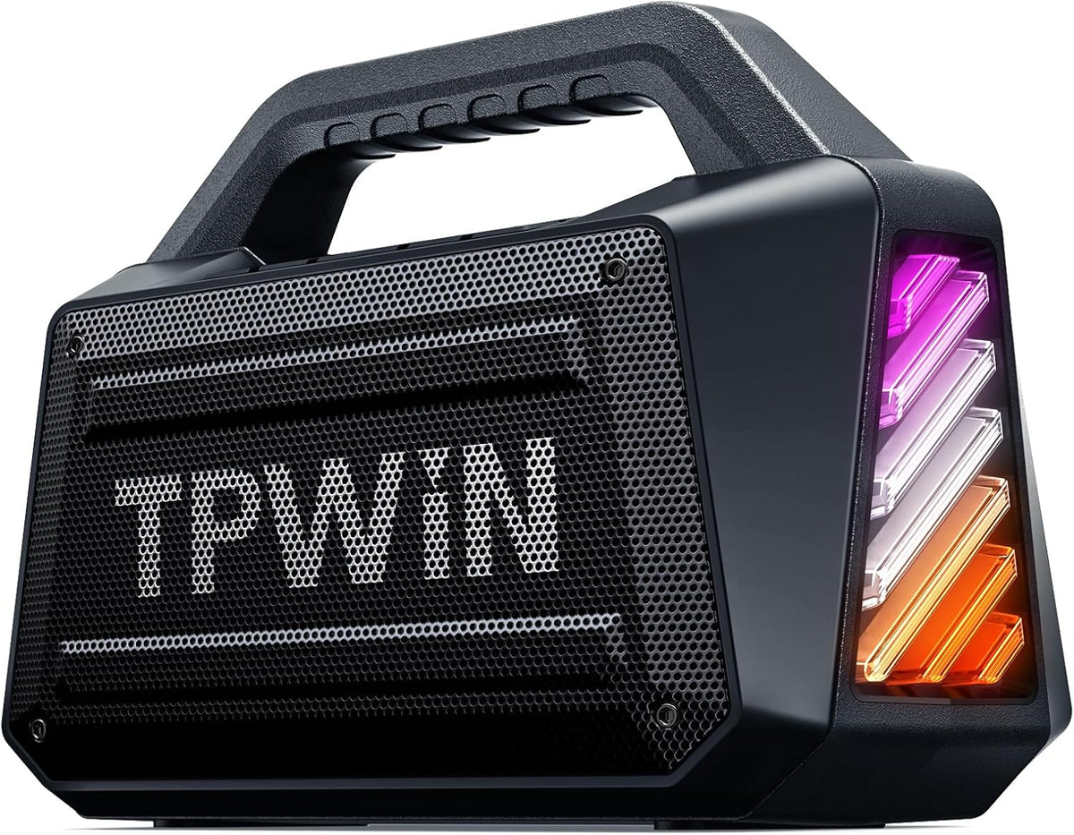 Bluetooth Speaker - 80W Loud Rugged Outdoor Speakers, IPX6 Waterproof, 20H Playtime, Deep Bass