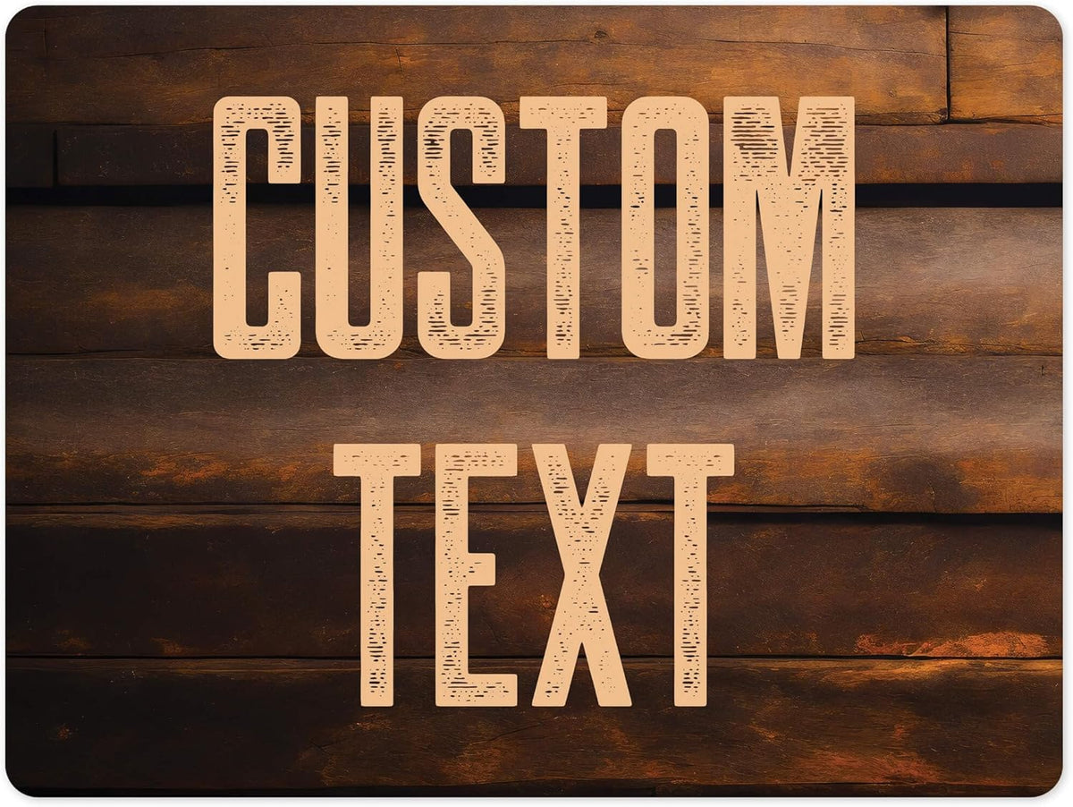 Custom Sign, Custom Street Sign, 11 Font Colors, 13 Font Styles, 4 Hole Options, 22 Sizes, 36x48