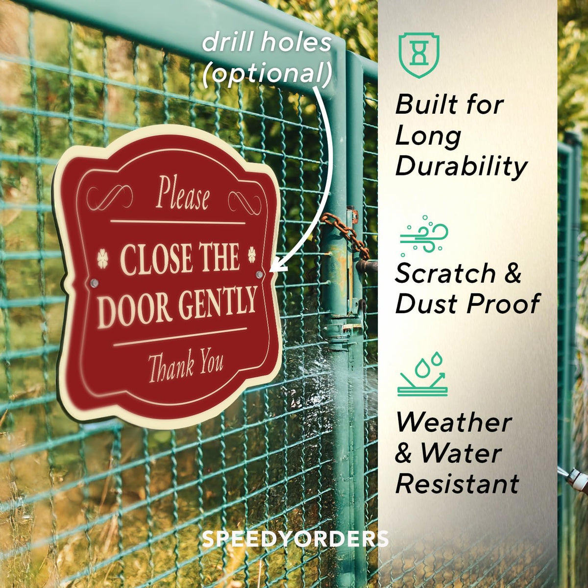 Custom Decorative Outdoor Metal Sign - Personalized Aluminum Driveway Sign, Waterproof, Made in USA
