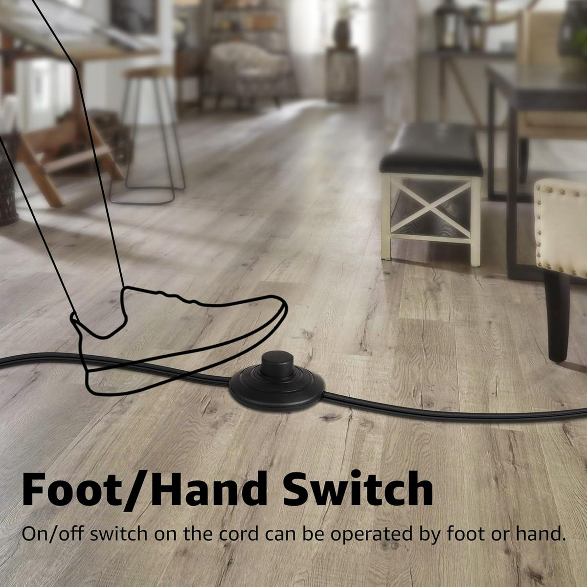 SUNVIE 2 Pack Uplighting Indoor Floor Can Light Spotlight, Up Lights Indoor Floor Spotlight with