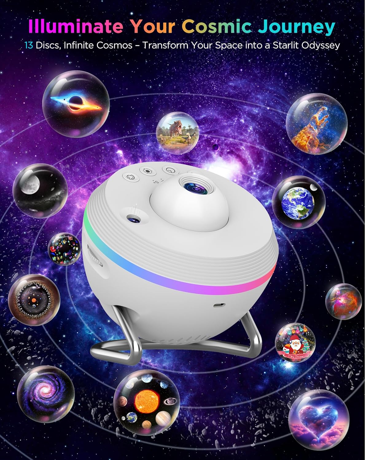 Galaxy Projector, 13 in 1 HD Planetarium Galaxy Star Projector for Bedroom, Star Projector Galaxy