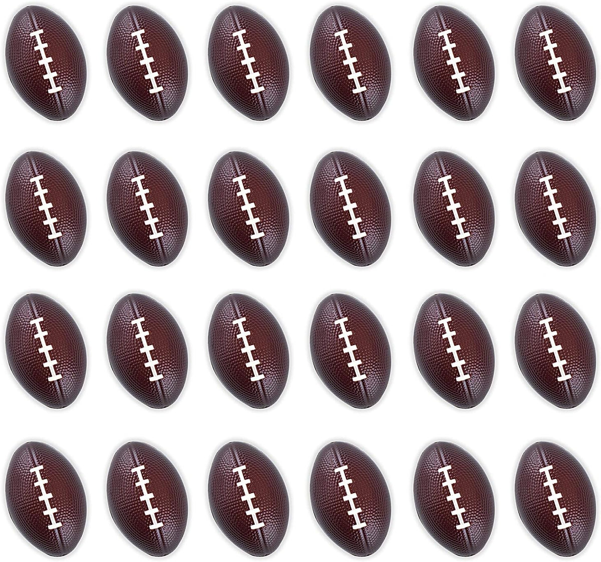 Super Z Outlet Mini Foam Sports Balls 24 Pack for Kids Adults Mini Baseball Football Basketball