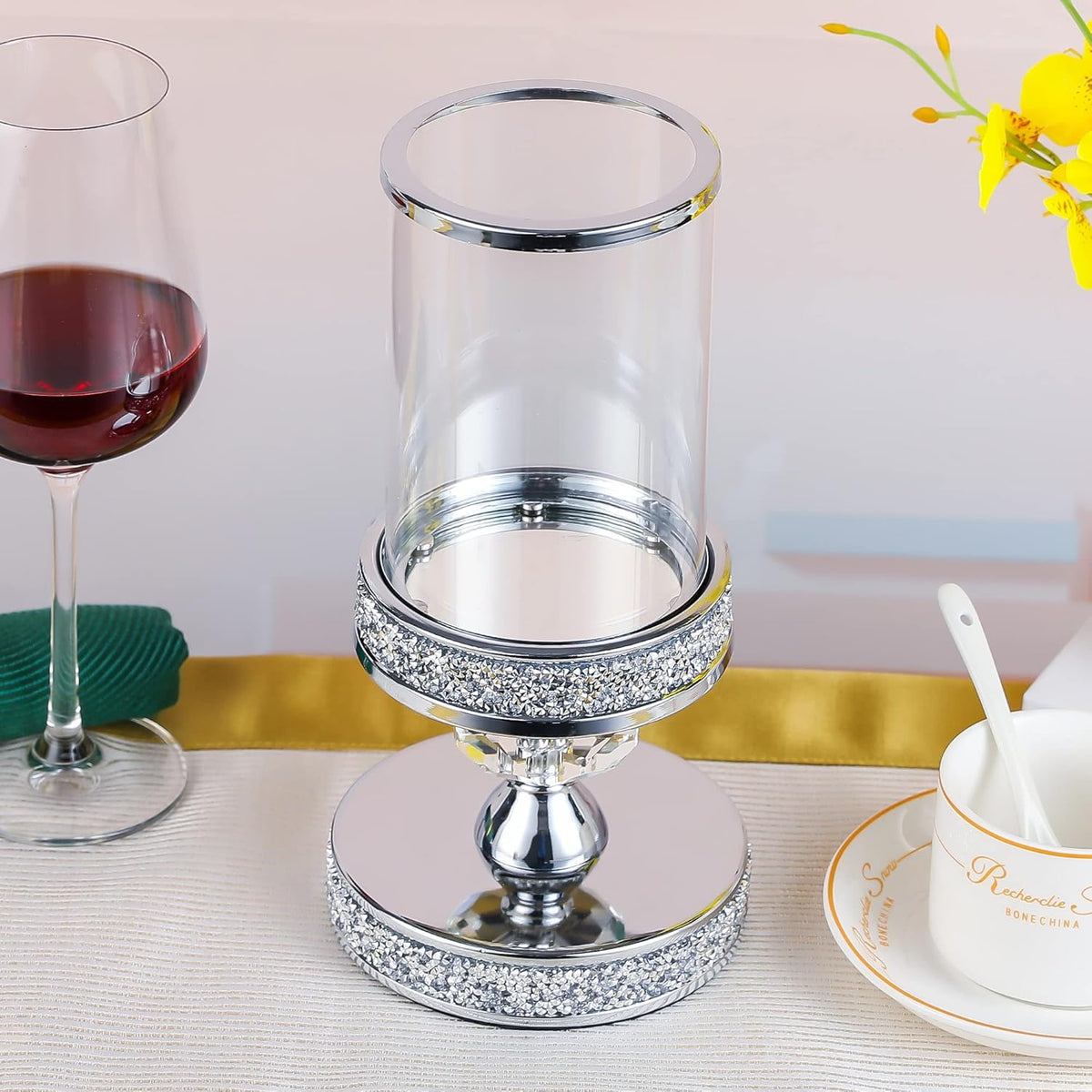 Candle Holder for Pillar Candle, Pillar Candle Holders for Wedding, Coffee Dining Table, Christmas