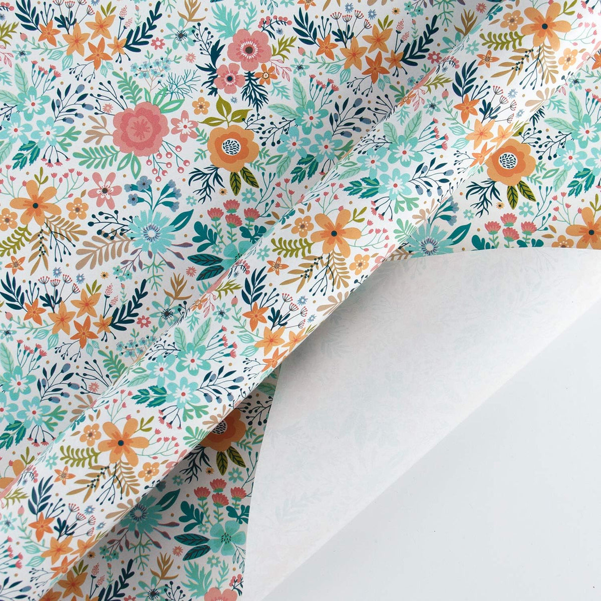 WRAPAHOLIC 30 Inch Jumbo Floral Wrapping Paper - 30 Inch x 33 Feet - Spring Summer Garden Flower
