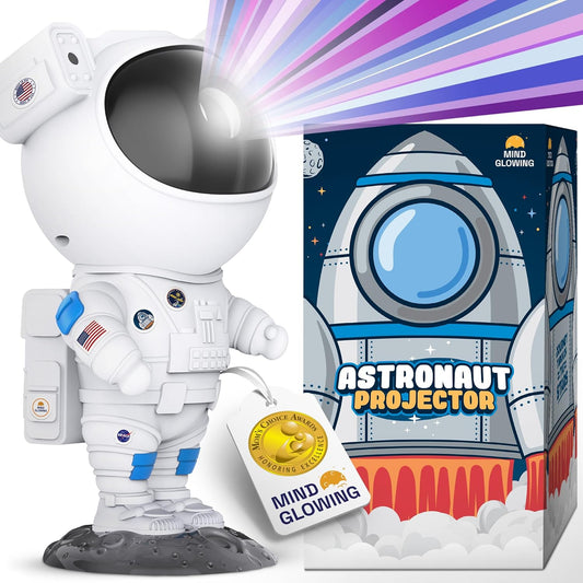 Mind-Glowing Astronaut Galaxy Projector - Spaceman Projector with Remote, Timer, Star & Nebula