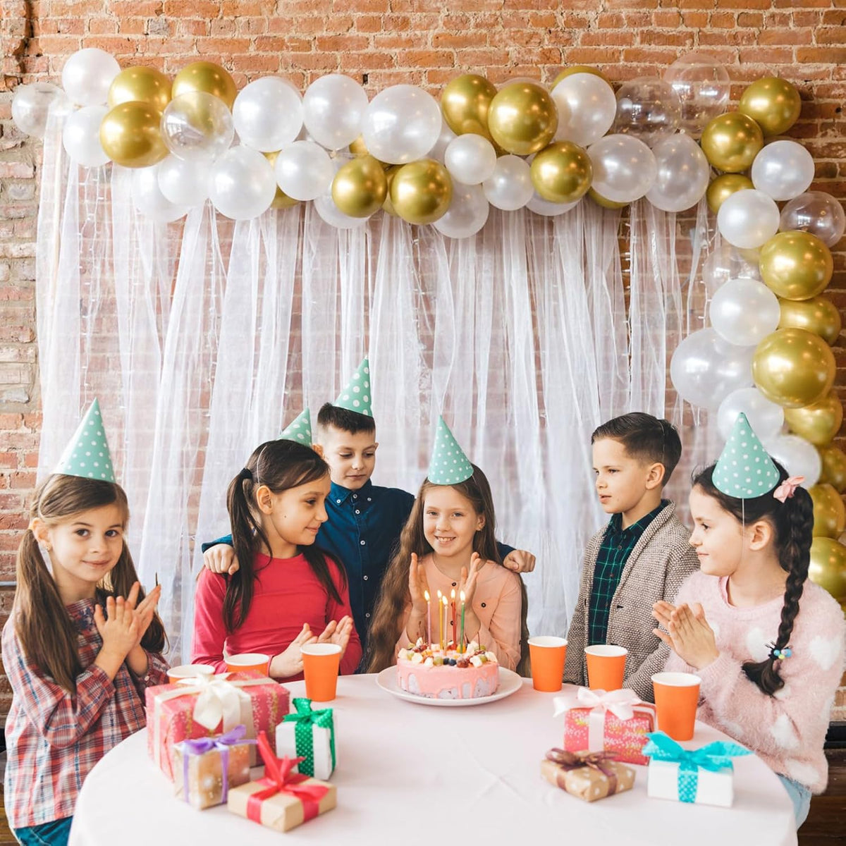 110pcs Metallic Gold Balloons, Metallic Gold Latex Balloons 12 inch, Gold Balloon for Birthday