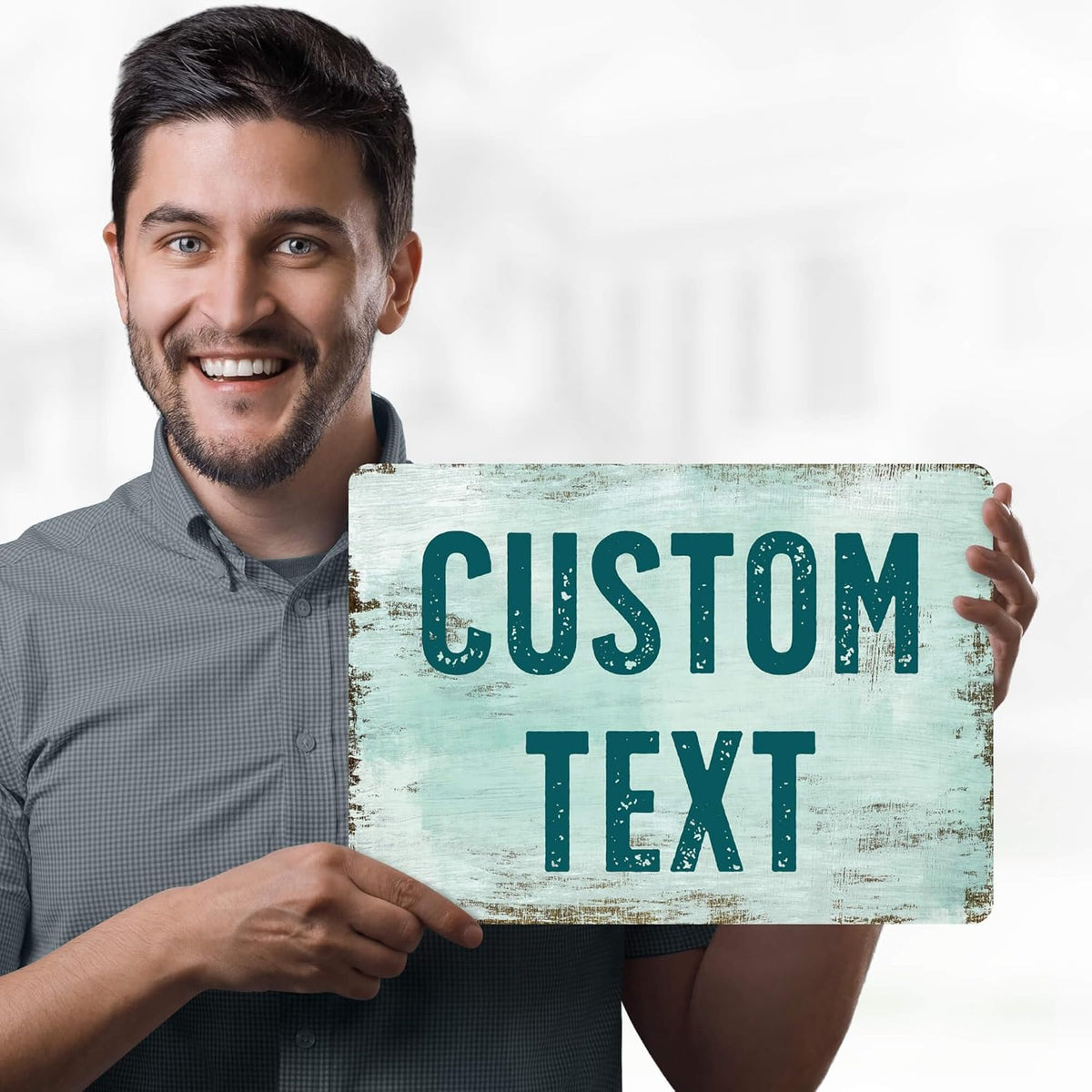 Custom Sign, Custom Street Sign, 11 Font Colors, 13 Font Styles, 4 Hole Options, 22 Sizes, 10x14